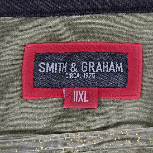 Smith & Graham OD Soccer Zip Up Jacket Men 2XL Green Black - Picture 7 of 12